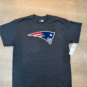 NEW! New England Patriots Football NFL Team Apparel Gray T-shirt Men's Large